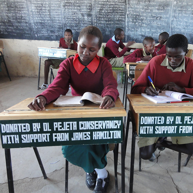 Desk Donations from a Friend of Ol Pejeta